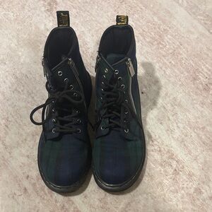Dr.martens plaid boots kids